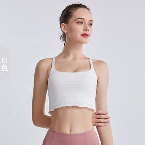 Para <span class=keywords><strong>Amazon</strong></span>, superventas, camisetas sin mangas para gimnasio para <span class=keywords><strong>mujer</strong></span>, chaleco deportivo básico <span class=keywords><strong>de</strong></span> secado rápido para Yoga, logotipo personalizado, tela <span class=keywords><strong>de</strong></span> punto <span class=keywords><strong>de</strong></span> alta calidad transpirable - Product Image 5