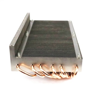 OEM Customized <strong>Copper</strong> Pipe Heat Sink Aluminum Zipper Fins Heatsink - Product Image 3
