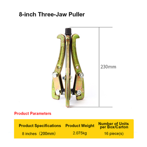 Heavy Duty 45# Steel Adjustable 3-Jaw Gear <b>Puller</b>, Heat Treated Bearing <b>Puller</b> Tool for Automotive & Mechanical Repair - Product Image 4