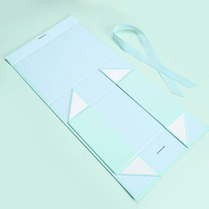 <b>Foldable</b> Magnetic Gift <b>Boxes</b> With Ribbon Closure For Luxury Packaging And Gifting - Product Image 4