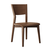 Chaise de salle à manger moderne en bois de chêne massif, durable, écologique, couleur personnalisable pour appartement, maison, hôtel, école et restaurant