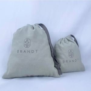 High Quality Custom Logo Printed Organic Cotton Dust Bag Canvas <b>Drawstring</b> <b>Pouch</b> Bag for Candle Gifts Handbag Shoe - Product Image 3