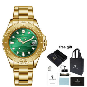 Reloj de Cuarzo Gohuos 58818 de Moda para Hombre, Acero Inoxidable, Fecha Automática, Resistente al Agua, Manecillas Luminosas, Reloj de Negocios - Product Image 1