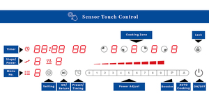 Placa de Inducción y Vitrocerámica Eléctrica de 4 Quemadores con Control Táctil, Directo de Fábrica, para Cocina - Product Image 4