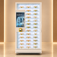 Vendlife a frigorifié le distributeur automatique de casier de nourriture fraîche à vendre le distributeur automatique transparent de gâteau de fenêtre avec l'écran tactile