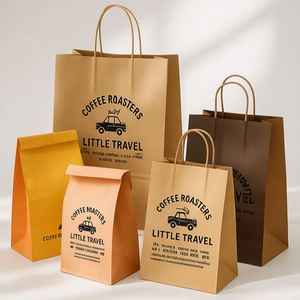 Bolsas de Papel Reciclables de Grado Alimenticio, Impresas Personalizadas, para Sándwiches y Bocadillos para Llevar - Product Image 4