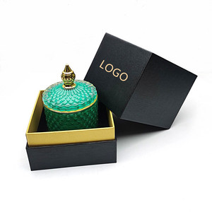 Manufacturer Custom Unique Rectangular Craft Packaging White Hard Cardboard Luxury Candle Box For Gift