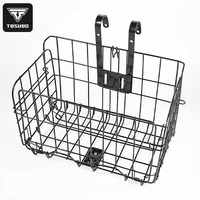 Panier de vélo pliable TOSUOD à fixation avant, panier avant suspendu pour vélos de montagne et vélos électriques, accessoire