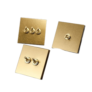 Interruptor de Pared de Metal y Latón de Estilo Industrial Vintage Personalizado, Eléctrico de 220v, de Encendido/Apagado Momentáneo, para Decoración del Hogar - Product Image 1