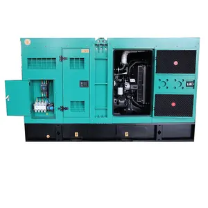 Powered by cumins engine soundproof type generator manufacturers 80kva 90kva 100kva diesel generator for hot sale