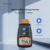 Tachometer/Meter RPM Digital Laser Presisi Tinggi Murah Tanpa Kontak, Speedometer Bahan ABS Asli Pabrik OEM&ODM Ruixiangtong