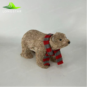 Fabbrica di vendita calda materiale Fluff alce, scoiattolo, orso polare, disegno <span class=keywords><strong>lupo</strong></span>, decorazione ornamentale natalizia - Product Image 5