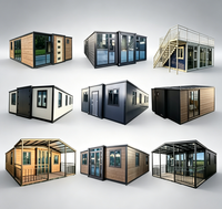 Module de maison conteneur extensible de 20 pieds, étanche, mobile et préfabriquée, personnalisable