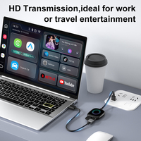 Adaptateur de voiture sans fil Android 12 2g 16g, dongle et vidéo Carplay, boîte Ai avec youtube netflix pour iphone - apple et Android