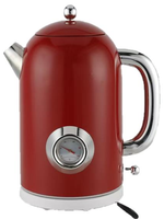 Bouilloire électrique rétro 1,7 L 1500 W en acier inoxydable, directement de l'usine, OEM ODM