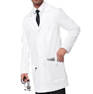 Camici <span class=keywords><strong>da</strong></span> laboratorio bianchi resistenti ai prodotti chimici delle donne bianche dell'oem di fabbricazione di alta qualità - Product Image 1
