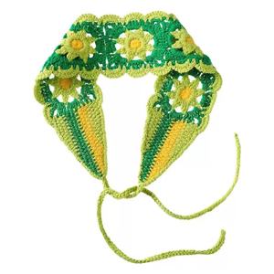 Q&Y 2026 Fascia <span class=keywords><strong>per</strong></span> Capelli Floreale da Donna Lavorata a Maglia Artigianale, Stile Bohemien Carino e Dolce, <span class=keywords><strong>per</strong></span> l'Estate e la Spiaggia, con Fiori all'Uncinetto - Product Image 2
