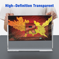 Étui de protection en acrylique pour cartes à collectionner UPC Team Rocket's Moltres EX, étui en acrylique 5+8mm magnétique avec couvercles magnétiques