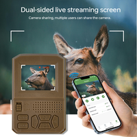 Sensvision 4G LTE Cellulaire 4K 64MP CMOS Alimenté par Énergie Solaire Batterie 6600mAh Sans Fil Temps de Déclenchement de 0,3 Seconde Portée de 90 Pieds Extérieur
