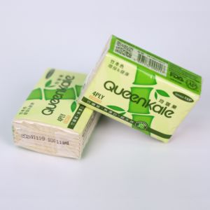 Prix de gros 36 paquets de mouchoirs en papier 4 plis en pure pâte de bois, format de poche, avec logo personnalisé - Product Image 2