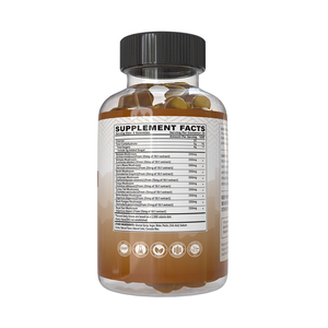 Gomitas de Complejo de Hongos de Marca Privada OEM, Veganas, Sin OMG, para Inmunidad, Energía y Apoyo Hepático, 60 Unidades - Product Image 3