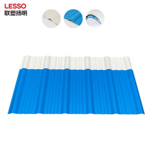 Lámina <span class=keywords><strong>de</strong></span> Techo <span class=keywords><strong>de</strong></span> UPVC Moderna, Impermeable, Anticorrosión, <span class=keywords><strong>de</strong></span> 2.5mm y 3mm, Tejas Trapezoidales Blancas para Almacenes y Mercados Agrícolas - Product Image 1