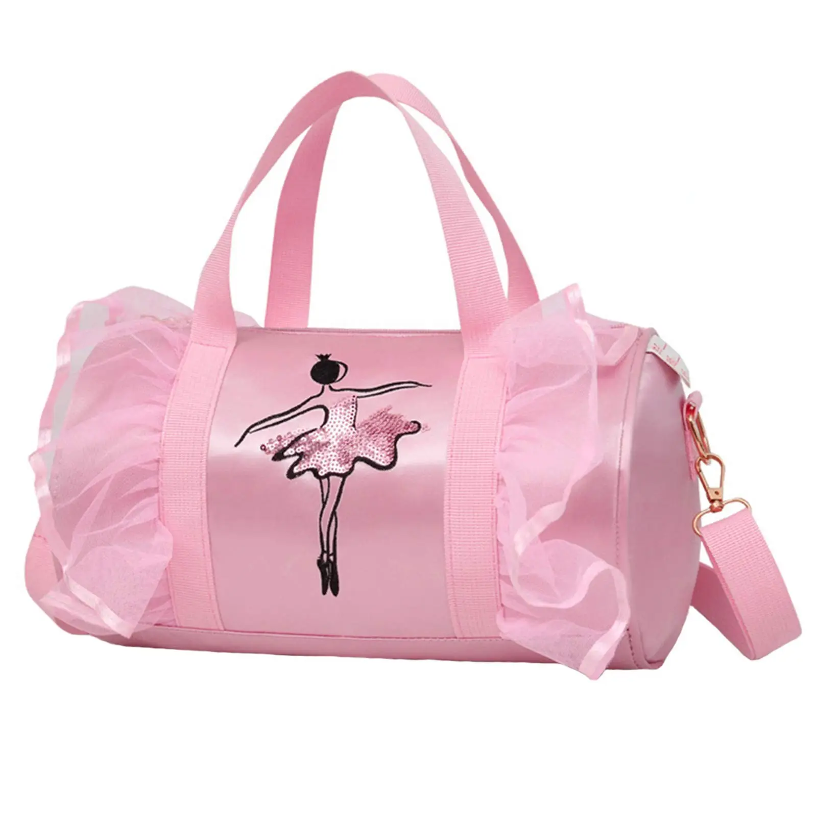 Cute Pink Ballet Dance Bag Tutu Dress Bag Sports Dance Girls Roller Package Backpack Clothes Shoes Dress Handbag