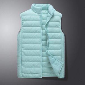 Gilet court unisexe léger en duvet de canard blanc, imperméable, coupe-vent, écologique, pour activités de plein air et fitness, col montant, collection automne-hiver - Product Image 2