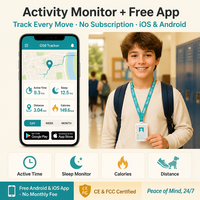 Último Modelo de Rastreador de Tarjetas de Identificación para Estudiantes y Trabajadores con 4G, GLONASS y GPS, Aplicación Gratuita y PC, Dispositivo de Rastreo Inteligente de Personal en Tiempo Real