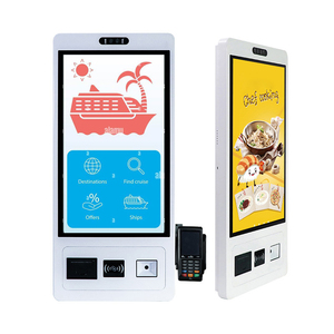 ตู้คีออสก์ติดผนังขนาด 21.5 27 32 นิ้ว ระบบแอนดรอยด์ สำหรับธุรกิจสั่งซื้อ สั่งซื้อในโรงเรียน พร้อมเครื่องสแกน<span class=keywords><strong>พาส</strong></span>ปอร์ตและบัตรประชาชน - Product Image 1