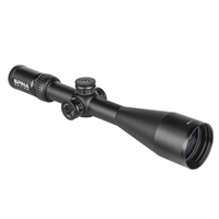 Portée de chasse viseurs optiques 4-24x56 réticule en verre de couche de film vert antichoc avec réinitialisation des tourelles de parallaxe latérale