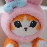 Pendentif porte-clés poupée chat requin, petit sac, vente en gros, populaire sur internet, mignon, super doux, en coton PP, peluche courte, dessin animé, en boîte