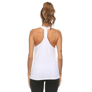 Blusa sin Mangas de Alta Calidad para Mujer, de Algodón, Poliéster y Elastano, Holgada y Sexy, con Logotipo OEM, para Gimnasio, Deporte, Fitness, Yoga, Cuello en U, Camiseta sin Mangas - Product Image 3