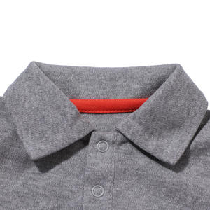 Baby-Kleidung Sommer Kurzarm-Polo-Strampler 100% Baumwolle Einfarbig Niedlich Unisex Druckknopfverschluss Neugeborenen-Kletteranzug Außenhandel - Product Image 4