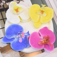 Dekorasi Kue DIY Bunga 3D Cetak Perekat Plastik Taktil Anggrek Phalaenopsis Perlengkapan Pernikahan 50 Pcs 9.5cm Sederhana