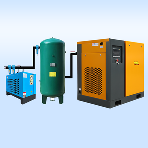 Máy nén khí bán chạy tại nhà máy, nguồn điện <span class=keywords><strong>AC</strong></span> 22KW 37KW 7.5KW, loại trục vít quay, kết nối trực tiếp, 55KW, bộ đầy đủ kèm bình chứa và máy sấy khí - Product Image 1