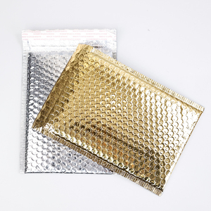 Nhà Máy Bán buôn phong bì tùy chỉnh in Matte Black Aluminum foil kim loại bóng bong bóng bưu phẩm với logo - Product Image 3