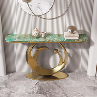 Table console convertible moderne, simple et luxueuse en marbre pour entrée/couloir