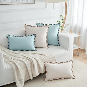 Farmhouse sarung bantal lempar dekoratif musim semi Modern sarung bantal luar ruangan dipertajam Linen - Product Image 2