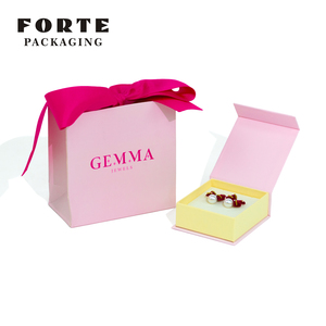 FORTE Factory Eco <b>Gift</b> Jewelry Leatherette Paper <b>Box</b> Jewellery Packaging Small Business Jewelry <b>Box</b> - Product Image 1