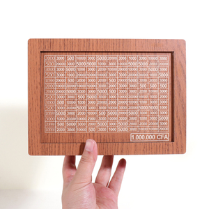 Hucha de madera personalizada con número <span class=keywords><strong>CFA</strong></span>, regalo novedoso, decoración del hogar, hucha para ahorrar dinero, <span class=keywords><strong>Franc</strong></span> - Product Image 6