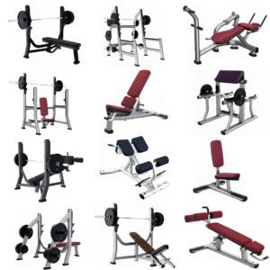 <span class=keywords><strong>Banc</strong></span> de musculation plat commercial pour haltérophilie, équipement d'entraînement de force avec support de plaques suspendues pour usage intérieur - Product Image 6