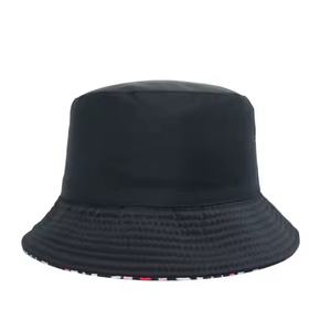 Sombrero de Pescador de Nailon Negro Personalizado de Fábrica, Unisex para Niños, Uso Diario, Casual, para Ciclismo, con Visera de Seda con Letras Impresas - Product Image 4