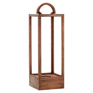 2025 Hot Selling Natural Brown Wooden <b>Candle</b> <b>Lantern</b> for Home& Hotel Decorations High Quality Mango Wood <b>Candle</b> <b>Lantern</b> - Product Image 3