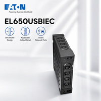 Stabilisateur de tension intelligent Eaton UPS, alimentation de secours en cas de panne de courant au bureau, alimentation de secours d'urgence EL650USBIEC, batterie intégrée 400W