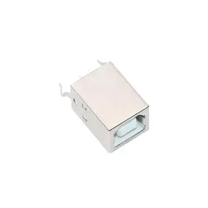 Manufacturer supplier DIP vertical straight insert 180 degree female jack B Type USB connector for mini USB application