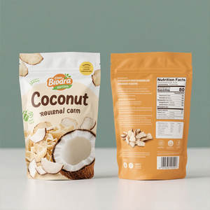 कस्टम चॉकलेट बिस्कुट चिप्स नारियल फ्लेक्स प्लास्टिक पैकिंग जिपर बैग विदेशी स्नैक्स केले नारियल आलू चिप्स मैलर बैग - Product Image 5