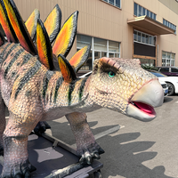 Modèle de dinosaure animatronique réaliste grandeur nature en métal pour une utilisation en intérieur/extérieur dans les centres commerciaux et les parcs d'aventure