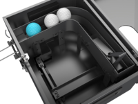 Machine à balles de golf en métal robuste, à commande au pied, capacité de 50 balles, distributeur automatique de balles de golf, simulateur de driving range