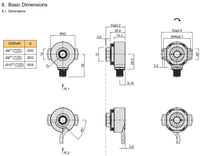 KH42 codeur rotatif haute précision rs422 push pull TTL/HTL codeur rotatif extra haute résolution 262144ppr 524288ppr 1048576ppr